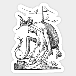 Grotesque #50 The Drolatic Dreams of Pantagruel (1565) Sticker